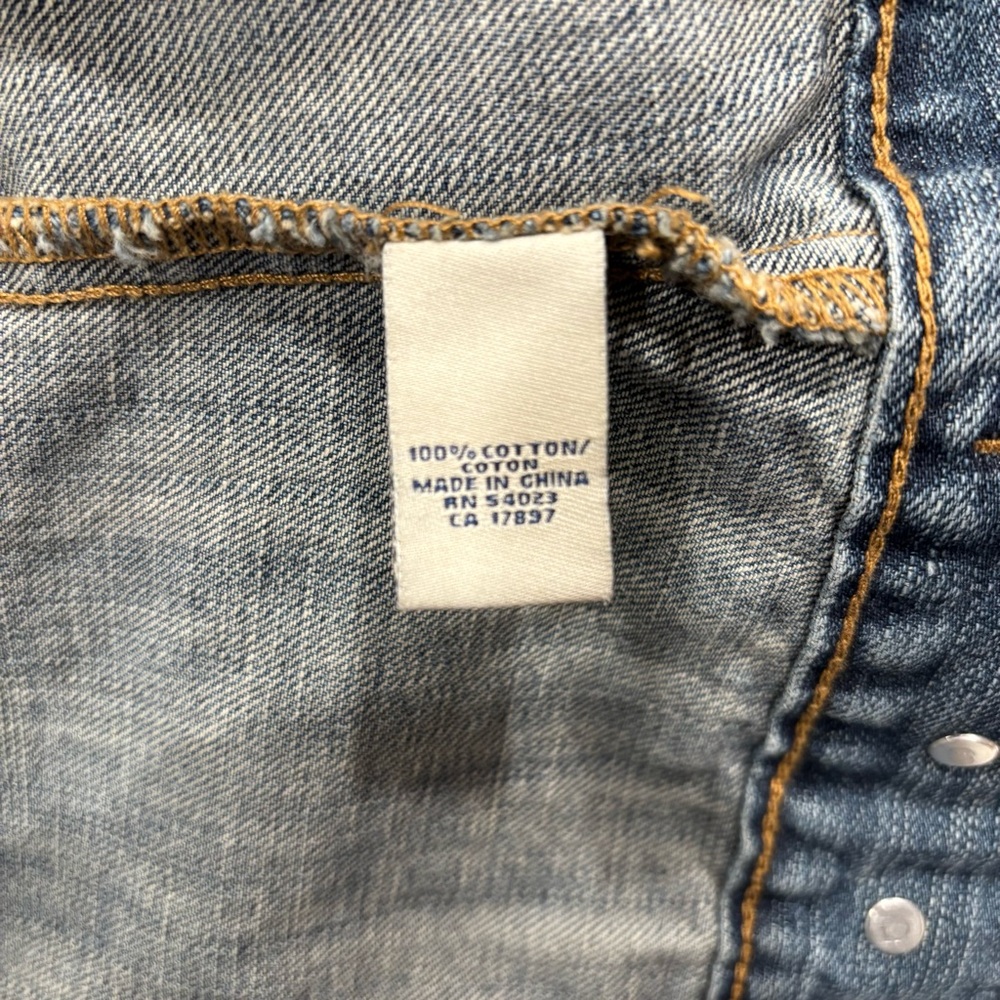 Old Navy Y2K Denim Trucker Jacket Women’s S Blue Button Front Classic Jean Coat - Picture 9 of 10